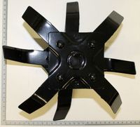 Scheppach-Kreiselmesser mit Messskala, Detailansicht der Messarme