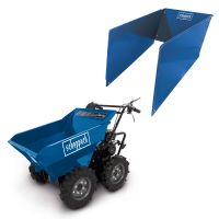 Scheppach-Materialtransportwagen mit 500 kg Tragfähigkeit und faltbarem Deckel