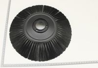 Scheppach Rundbürste mit Bürstenkranz für maschinelle Reinigung, Rundform mit zentralem Halter