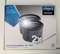 Scheppach Stofffilter (2 Stück) für Nass-/Trockensauger, wiederverwendbarer Filterbeutel
