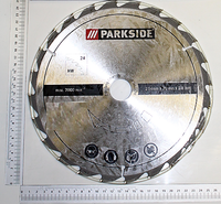 Scheppach-Kreissägeblatt mit Parkside-Markierung, Ø254 mm, Z=24