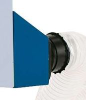 Absaugvorrichtung WOX D700/D700S von Scheppach, Ansicht von der Seite.