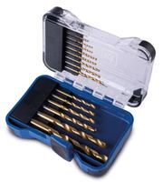 Scheppach-HSS-Spiralbohrer-Set mit 15 Stück in der Aufbewahrungsbox