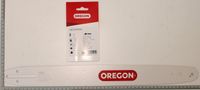 Scheppach-Kettenschwert mit 18-Zoll-Länge, Oregon-Marke, Verpackung mit Kompatibilitätshinweisen