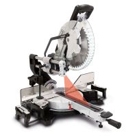 Scheppach-Kapp-Zugsäge mit Laserausrichtung und Posaunenauszug