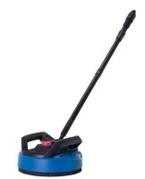 Scheppach Terrassenreiniger mit langem Schlauch und Handgriff für präzise Reinigung