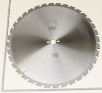 Koll-Kreissägeblatt mit 500 mm Durchmesser, 30 mm Breite, Z36-Zahnung, Maße und Markierung sichtbar
