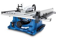 Scheppach Tischkreissäge HS115 mit Arbeitsplatte und Auswurfschiene