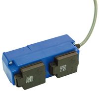 Einschaltautomatik 230V von Scheppach, Ansicht von der Seite.