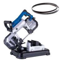 Scheppach Metallbandsäge mit LED-Beleuchtung und variabler Geschwindigkeit, Arbeitstisch und 127 mm Schnitthöhe