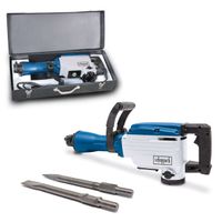 Scheppach-Abruchhammer AB1700 mit Soft-Grip, inklusive Spitz- und Flachmeißel