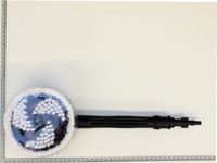 Scheppach-Bürstenaufsatz mit gefrorenen Kristallen im Glasgehäuse