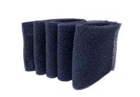 Schaumfilter schwarz 12/15/20/30/50L Set mit 5 Stück Scheppach, Ansicht von der Seite.