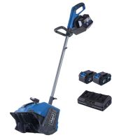 Scheppach Akku-Schneefräse mit Teleskopstange und Akkuset, inkl. Ladegerät