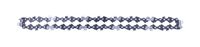 Sägekette Pro-cut 10" 3/8LP-40 3/8LP-40 - Länge 10" - Teilung 3/8 (9,525 mm) - Treibgliedstärke 1,3 mm. Die Sägekette ist von vorne zu sehen.