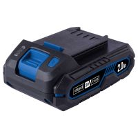 Scheppach-Akku SBP2.0 mit 20V und 2Ah, LED-Anzeige, gummiertem Gehäuse