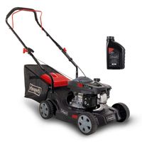 Scheppach-Maschine MP132-40, Benzin-Rasenmäher mit 40 cm Schnittbreite, 3-fach Verstellmöglichkeit und Ölbehälter