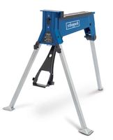 Spannbock SB1000 scheppach, seitliche Ansicht mit geöffnetem Spannmechanismus.