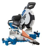 Kappzugsäge HM120L von Scheppach, seitliche Ansicht.