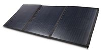 Tragbares Solarpanel BSG Solar 100 scheppach (DIY) von der Seite gezeigt.