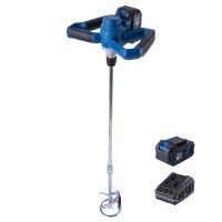 Akku-Farb- und Mörtelrührwerk mit Rührarm und Akku-Ladegerät für Scheppach BC-PMX100-X