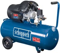 Scheppach Kompressor HC100dc, 100L, 3,0 PS, 412 l/min, von vorne gezeigt.