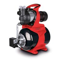 Das Hauswasserwerk HWW1400 von Scheppach mit 1300W Leistung, 6000L/h Fördermenge, 24L Tank, 4,8 bar Förderdruck und 48m Förderhöhe. Ausgestattet mit einem Druckschalter und einem Sicherheitsventil.