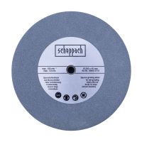 Scheppach-Wetschleifscheibe mit technischen Daten: Ø 200 x 40 mm, max. 150 min⁻¹, 1,6 m/s