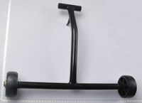 Scheppach-Fahrvorrichtung mit Lenkarm und Rädern für Maschinen