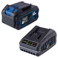Scheppach-Ladegerät mit 40Ah-Batterie und Standby-Funktion für Akku-Ladung