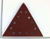 Dreieckiges Schleifpapier mit Bohrlöchern für Schleifpapier-Dreieck-Satz K=120