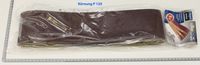 Scheppach Schleifband (Körnung P 120) in Verpackung mit Messskala
