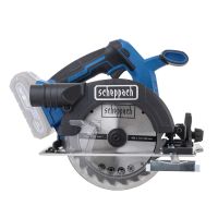 Scheppach Akku-Handkreissäge mit 165 mm großem Sägeblatt, max. Schnitttiefe 55 mm