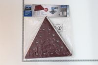 Satz aus zehn dreieckigen Schleifpapieren mit Körnung P180 von Scheppach
