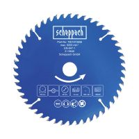 Scheppach-Sägeblatt mit Teilnummer 7901810606, max. 9200 U/min, EN-847-1-zertifiziert