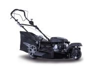 Scheppach Benzinrasenmäher mit Trike-Aufsatz und Fangkorb