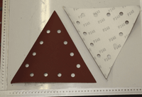 Scheppach Schleifpapier-Dreieck mit Lochmustern für K=240, Satz 10 Stück
