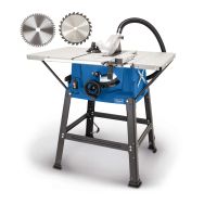 Scheppach Tischkreissäge HS100S mit integriertem Staubsaugeranschluss und ausziehbarer Arbeitsplatte