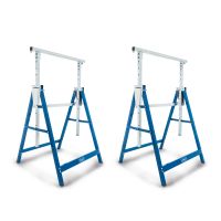 Teleskop-Arbeitsbock aus Scheppach-Set für Arbeitshöhen von 800 bis 1300 mm