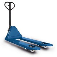 Scheppach-Hubwagen mit 3-Wege-Hebel und beschichteten Laufrädern für Transportarbeit