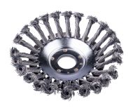 Scheppach-Drahtbürste mit spiralförmigen Metallborsten für Freischneider