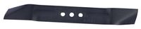 Scheppach-Mähmesserblatt (320 mm) mit Markierungen und Bohrlöchern