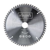 Scheppach-Stechblatt mit Teilnummer 7901201702, Maximalgeschwindigkeit 7100 U/min, mit MRT-zertifiziertem Kennzeichen und technischen Datensticker