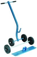 Fahrvorrichtung von Scheppach, bestehend aus vier Rädern und einer Halterung.