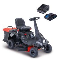 Scheppach Aufsitzrasenmäher MR200-61 mit Sitz, Mulchfunktion und Mulchbeutelaufnahme