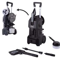 Elektro-Hochdruckreiniger mit Quick-Connect-System, inkl. Handdüse, Bürstenaufsatz und Schlauchset für Scheppach HPC2400-BE