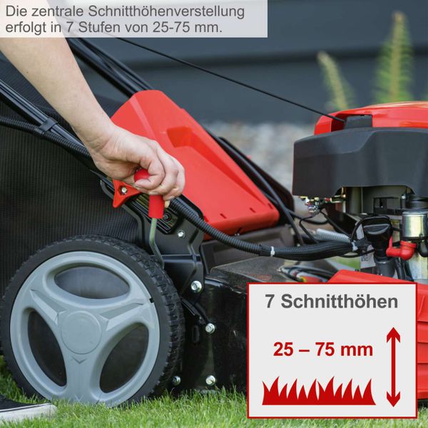 Rasenmäher MS22553E Scheppach EStart Radantrieb 6PS 53cm