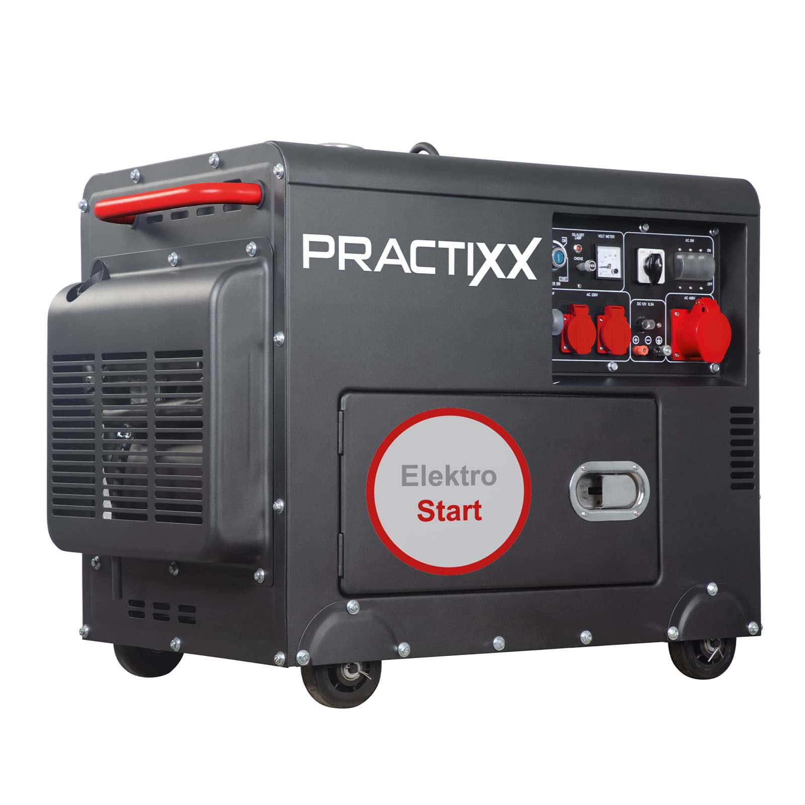 Diesel Stromerzeuger PX-SE-5000D Practixx - 7,7PS, 5000W, Elektrostart