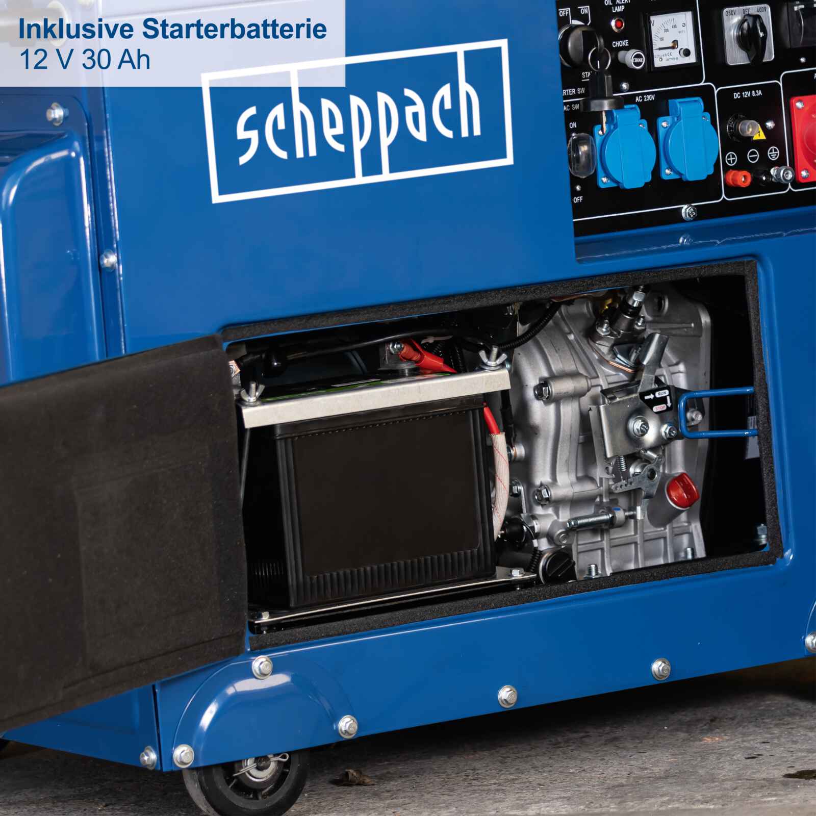 Diesel Stromerzeuger SG5200D Scheppach - 7,7PS