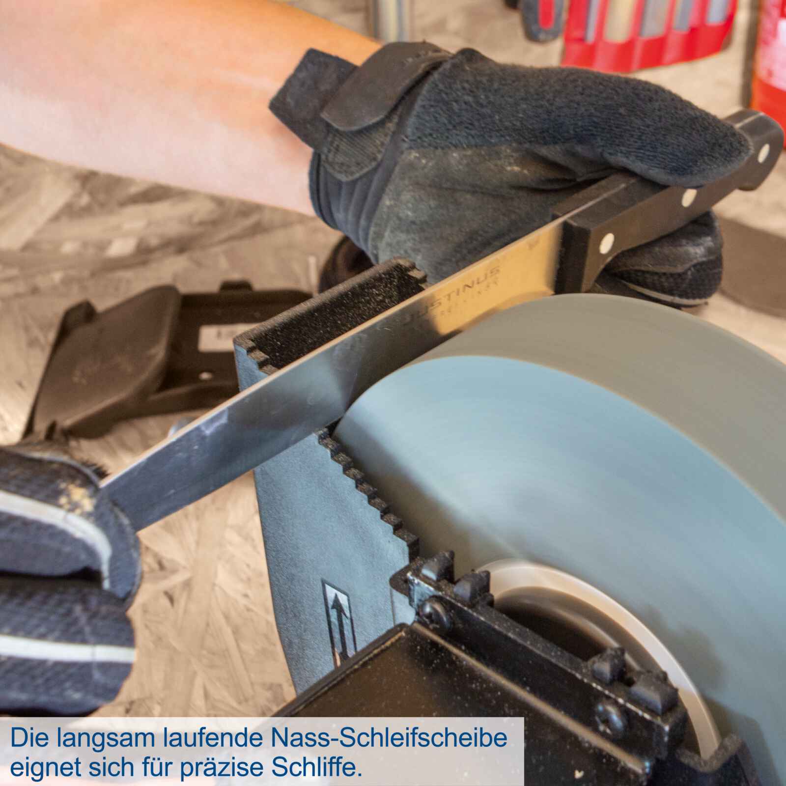 Nass- und Trockenschleifer BG200W - 250W | Ø200mm Schleifstein |  Funkenschutz | Werkstückauflage